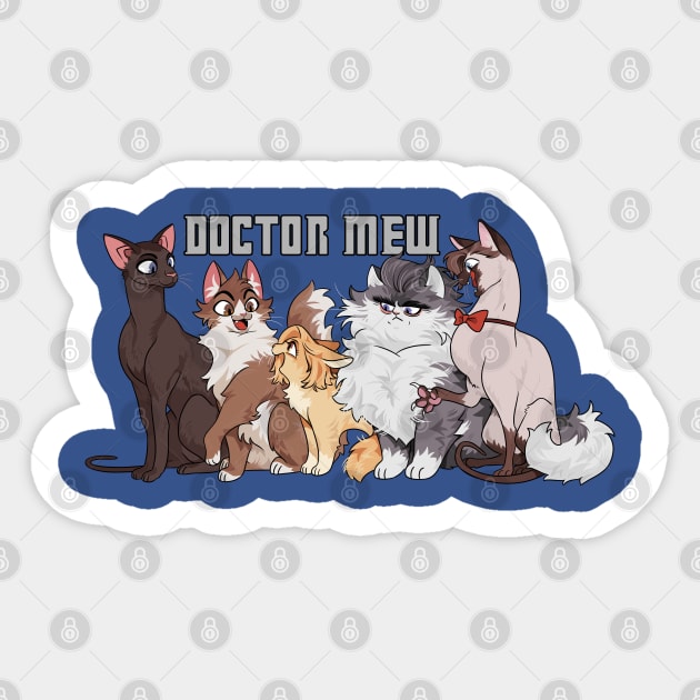 Doctor Cat Sticker by KumoriDragon